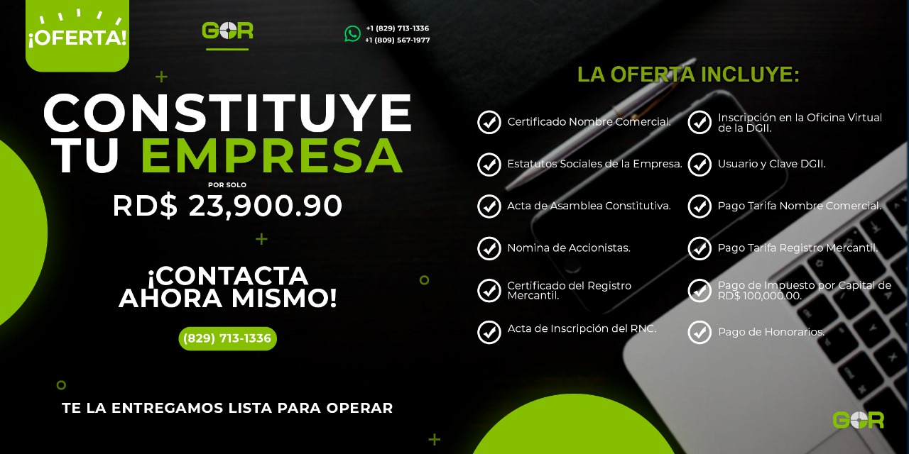 constitución de empresas en república dominicana
